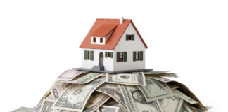Picture of house and money